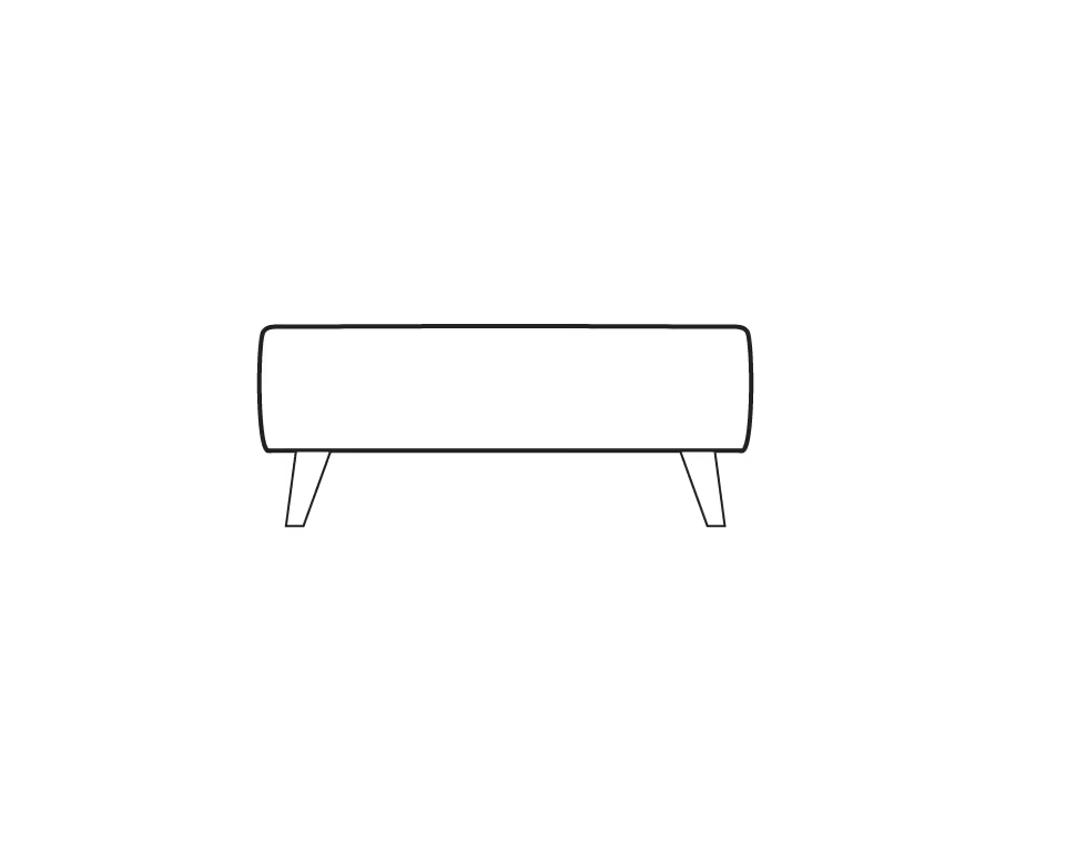 Oliver Footstool dimensions