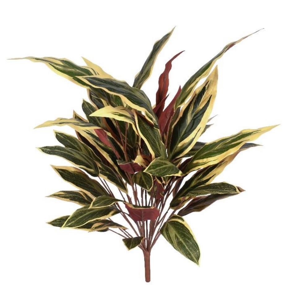 90cm Fire Retardant Caladium Bush with 49 Leaves