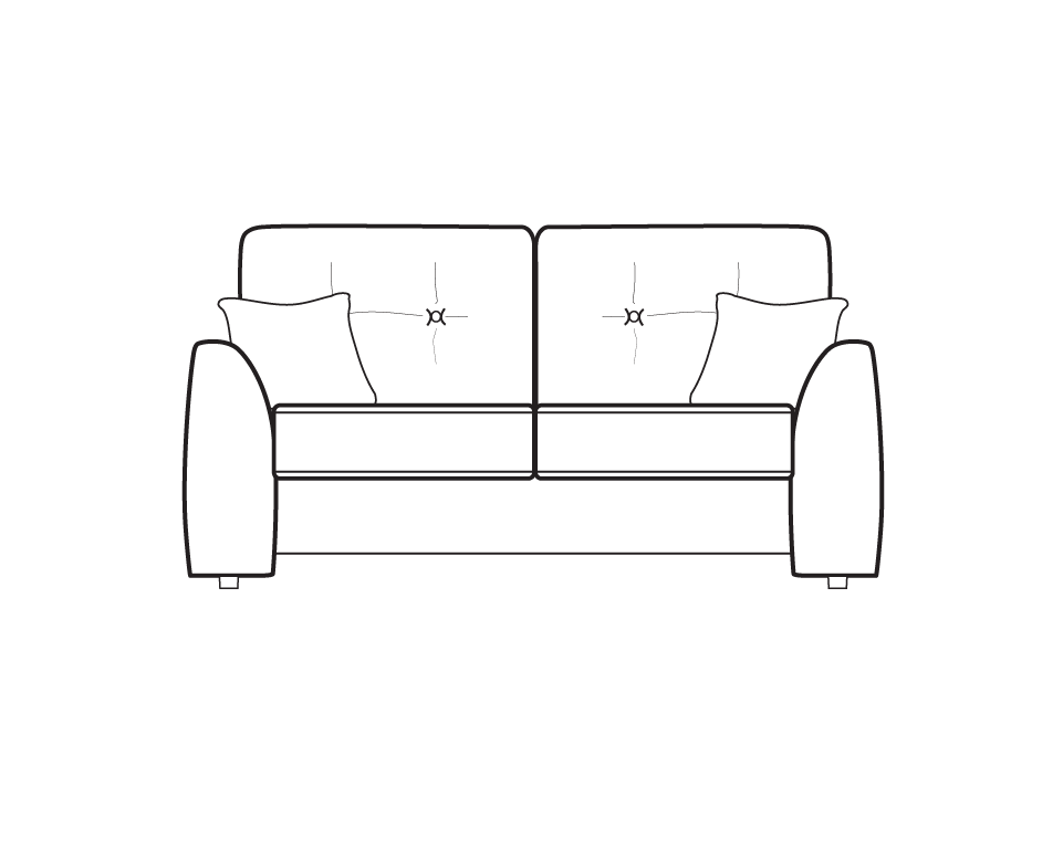 Daniel 2 Seater Sofa dimensions