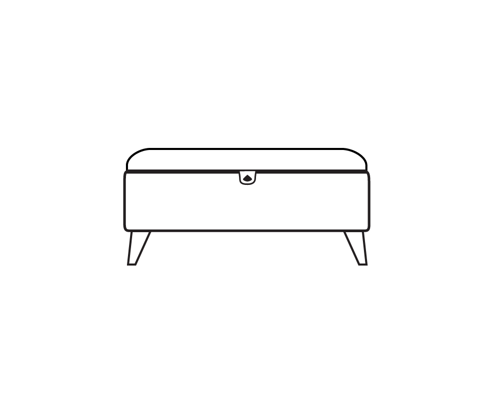 Daniel Storage Footstool dimensions