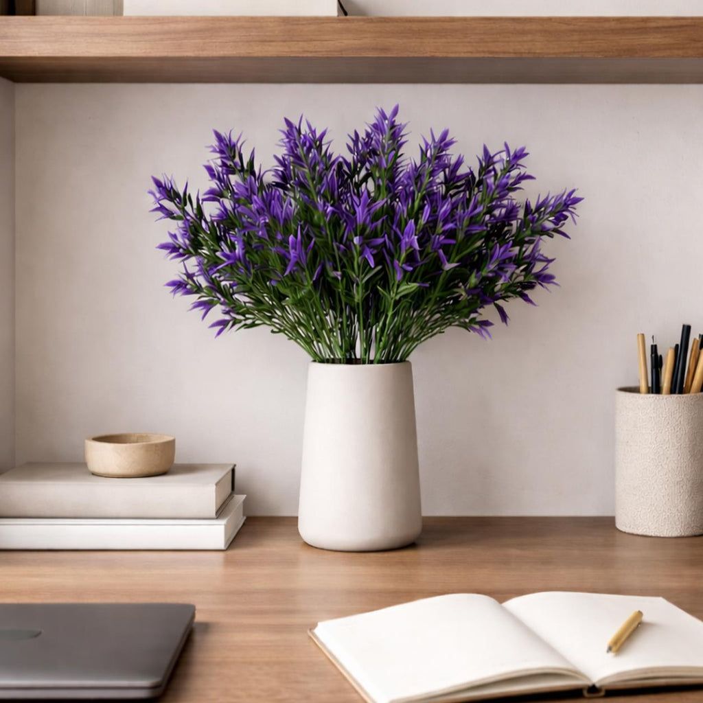34cm Artificial Lavender Stem Plant – Faux Floral Filler