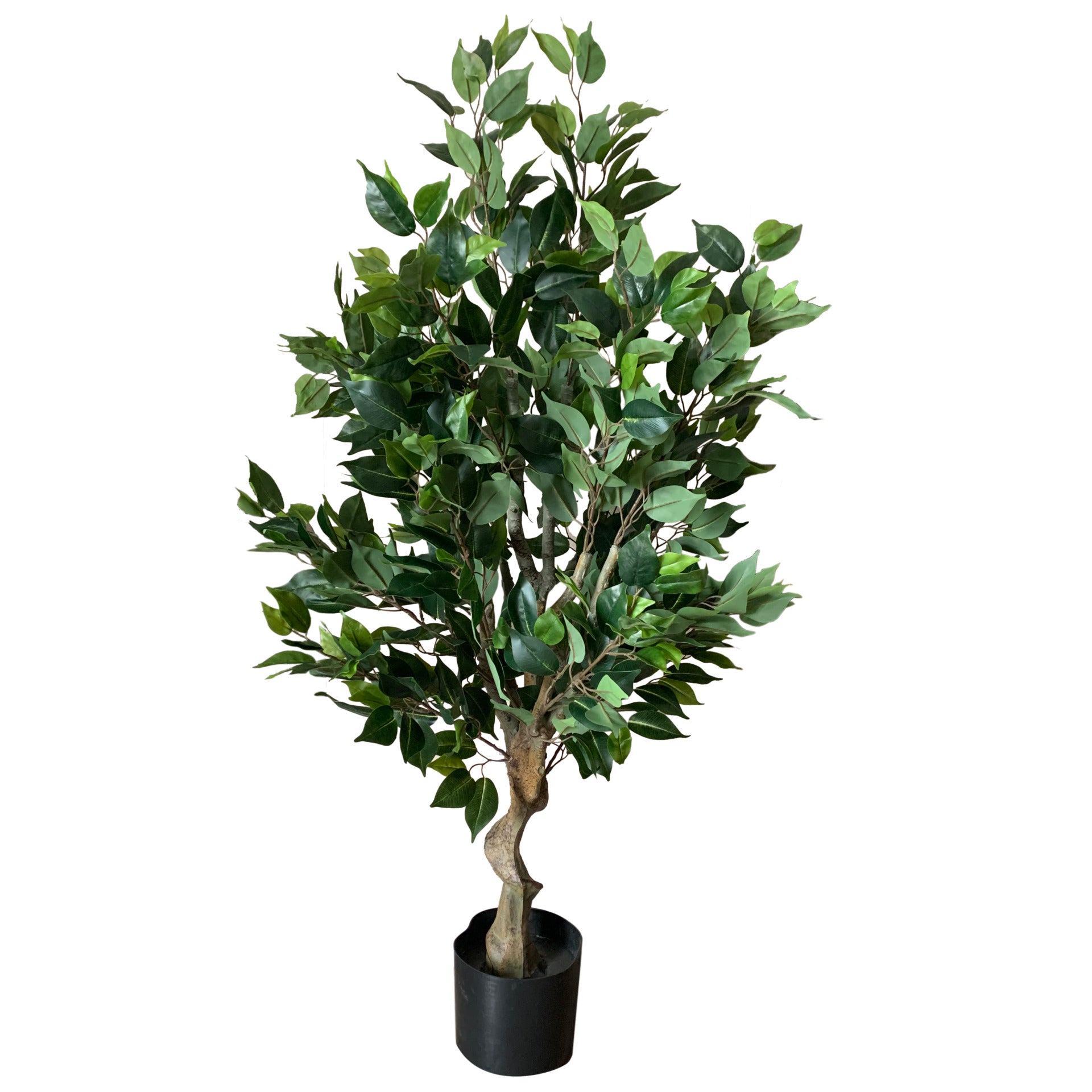 100cm Premium Artificial Ficus Twist Tree Multicolour Planter