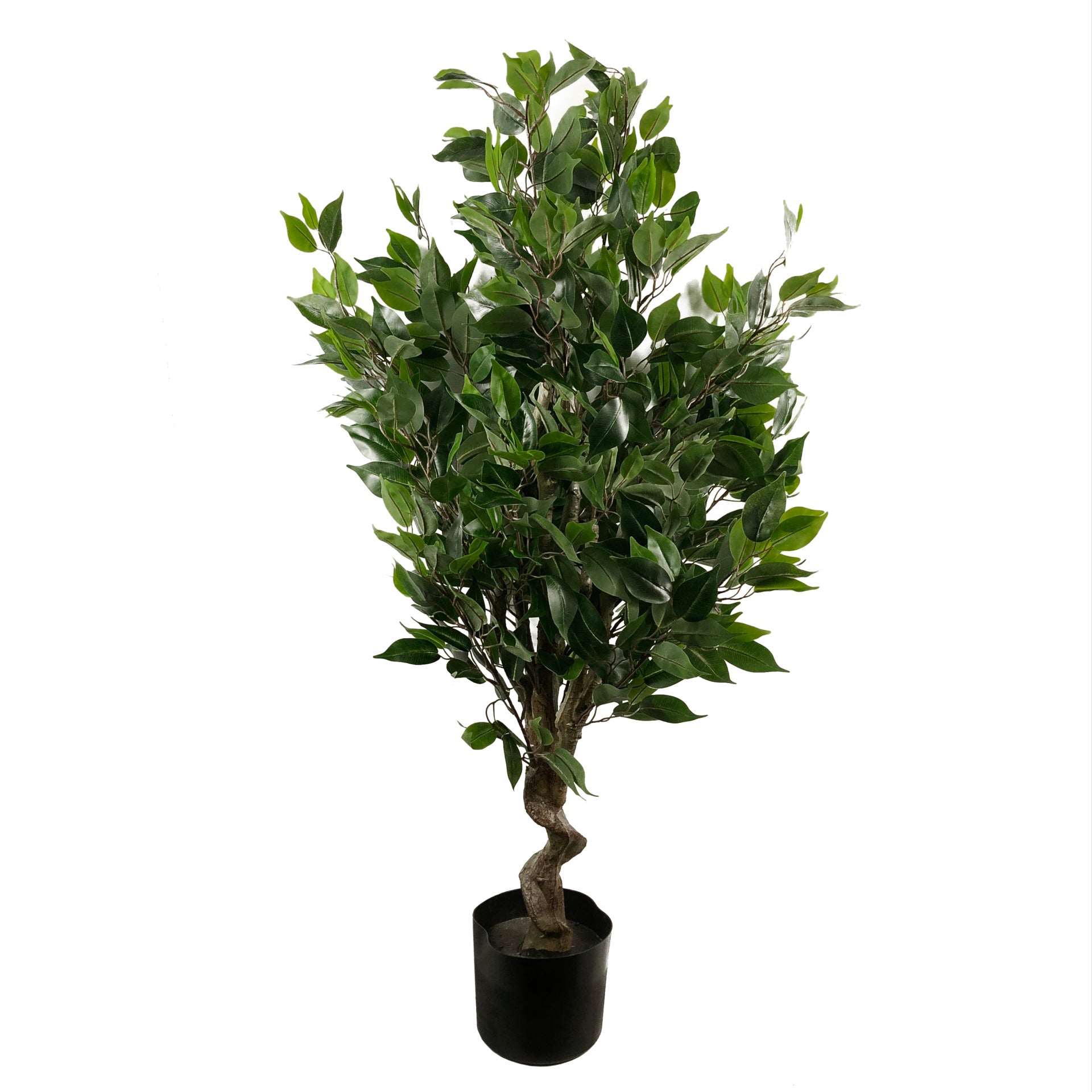 110cm Leaf Realistic Artificial Ficus Tree / Plant Multicolour Planter