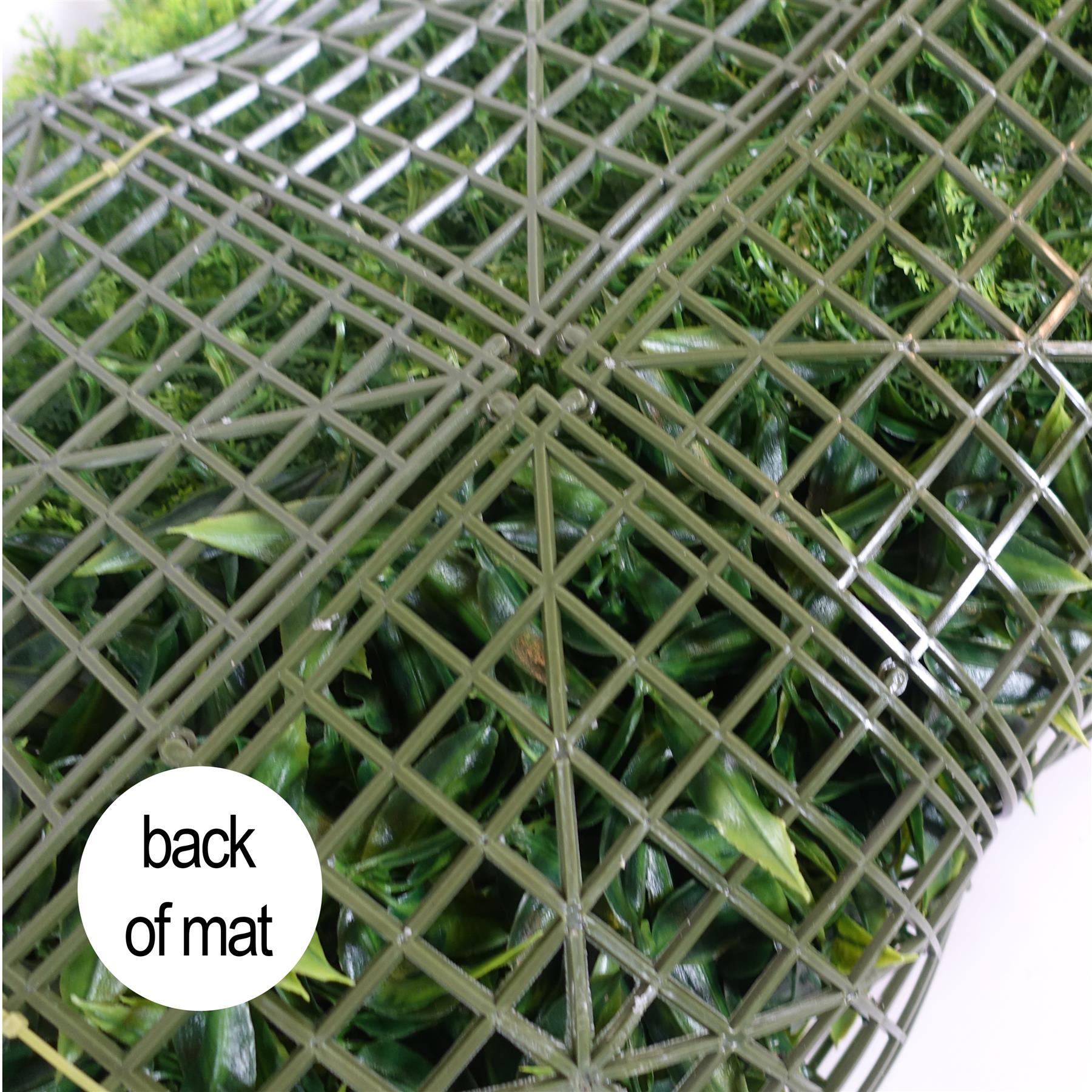 100cm Artificial Green Wall Panel Mixed Foliage Faux Living Wall