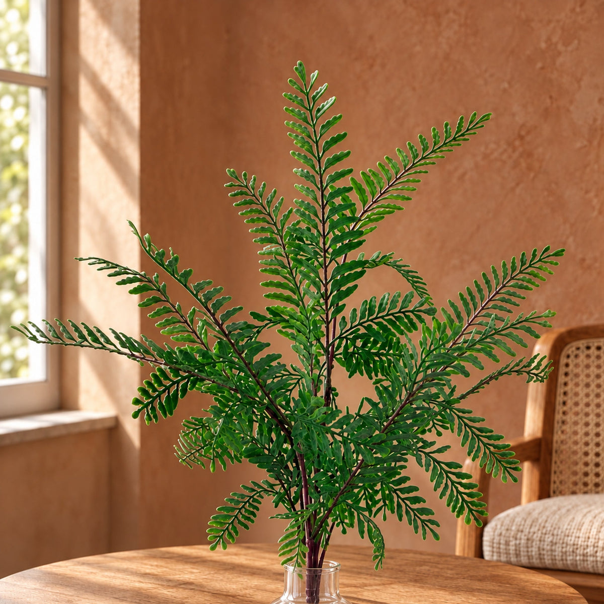 55cm Himilayan Maidenhair Fern Bush Dark Green Plant