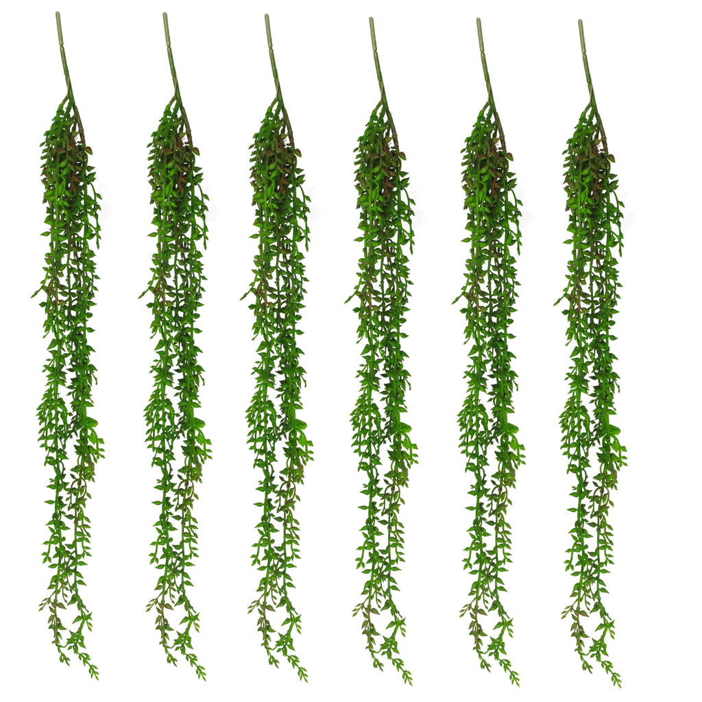 6 x 58cm Artificial Hanging Climbing Fig Plant Ficus Pumila