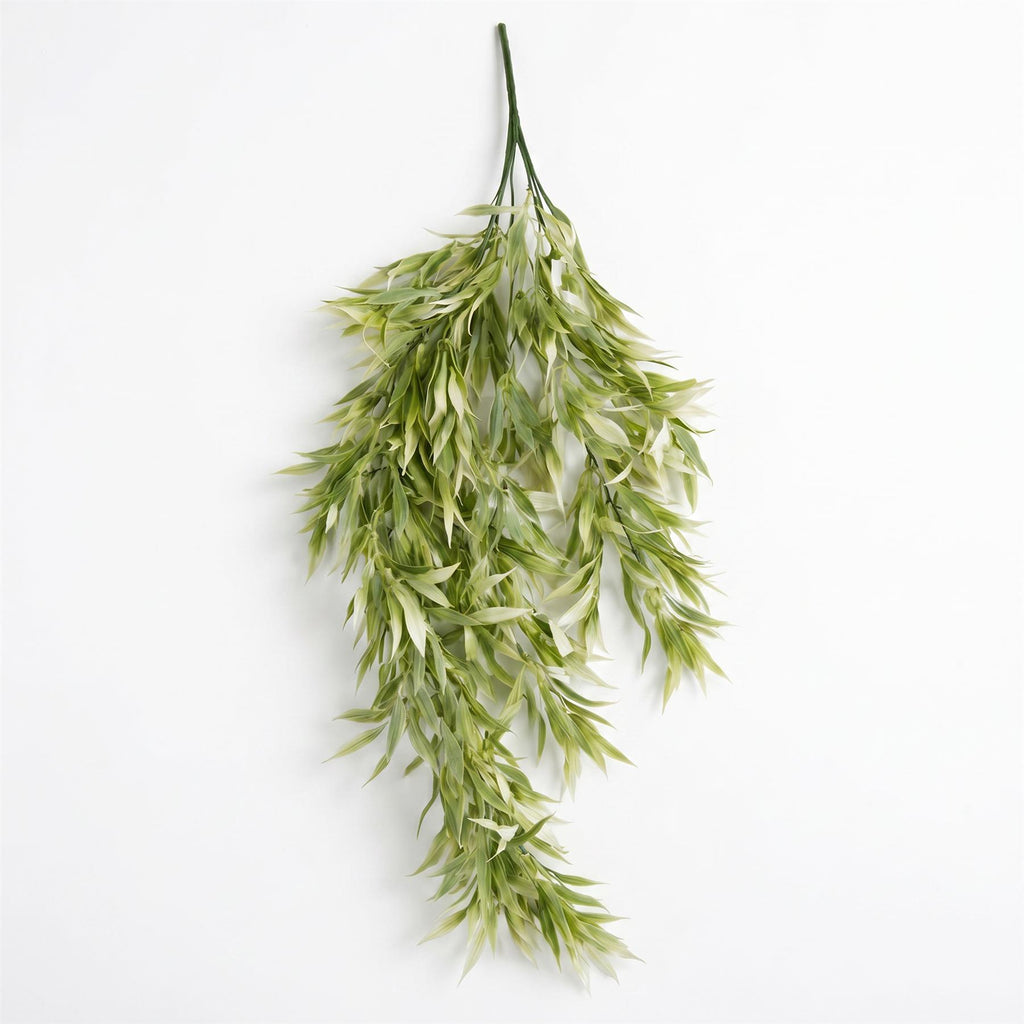 80cm Italian Ruscus Hanging Plant with Realistic Foliage - Light Green