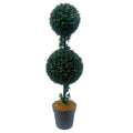 90cm Podocarpus Double Ball Topiary Tree Artificial