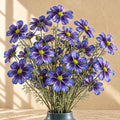 Pack of 6 x 63cm Real Touch Artificial Purple Cosmos Sprays - 4 Flowers Each