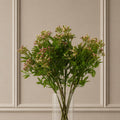 Pack of 6 x 55cm Artificial Foliage Stem with Pink Berries styled in a room