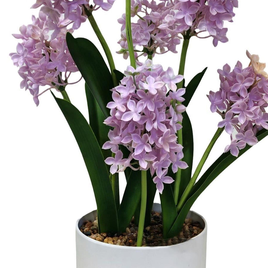 55cm Artificial Hyacinth Purple Artificial Potted