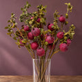 Pack of 6 x 75cm Artificial Pomegranate Stem Artificial Purple