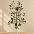 86cm Artificial Blue Daphne Berry Spray