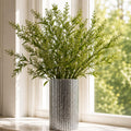 Pack of 6 x 96cm Artificial Green Leaf and Seed Foliage Sprays