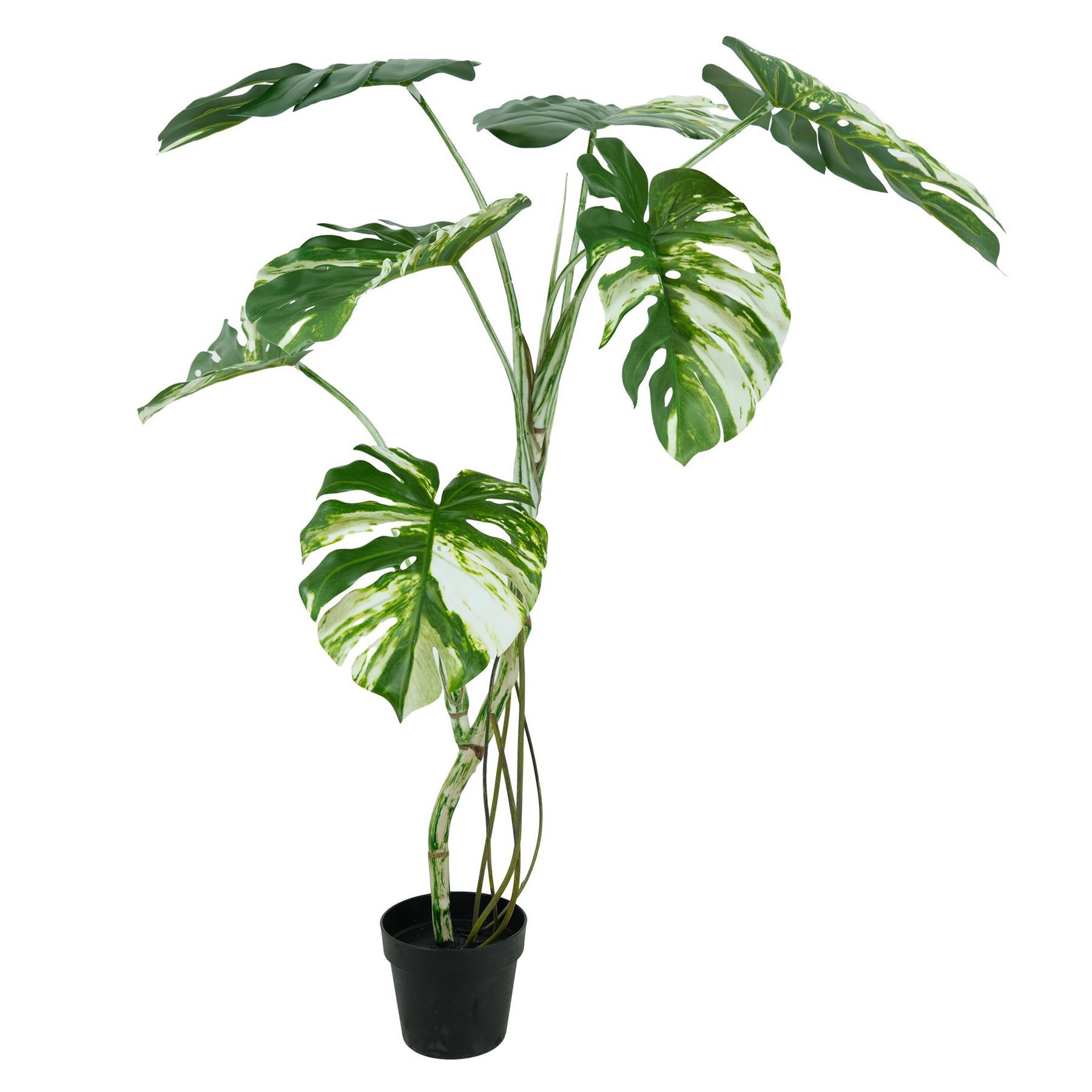 120cm Variegated Monstera Realistic Artificial Tree