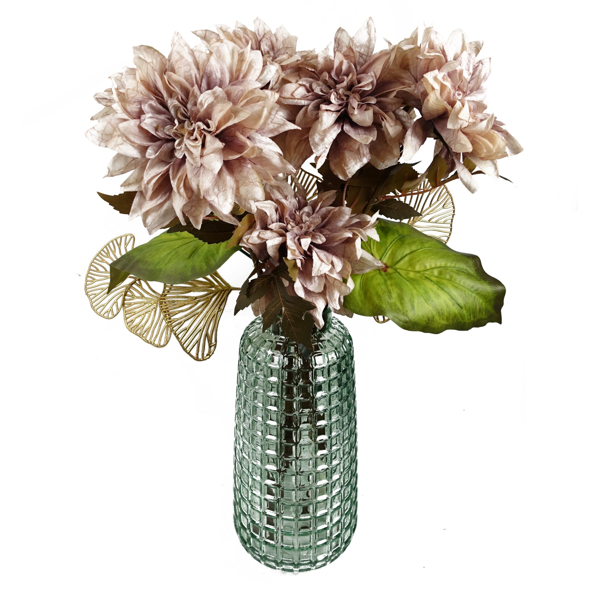 55cm Dahlia Flower Stem - Dusty Pink