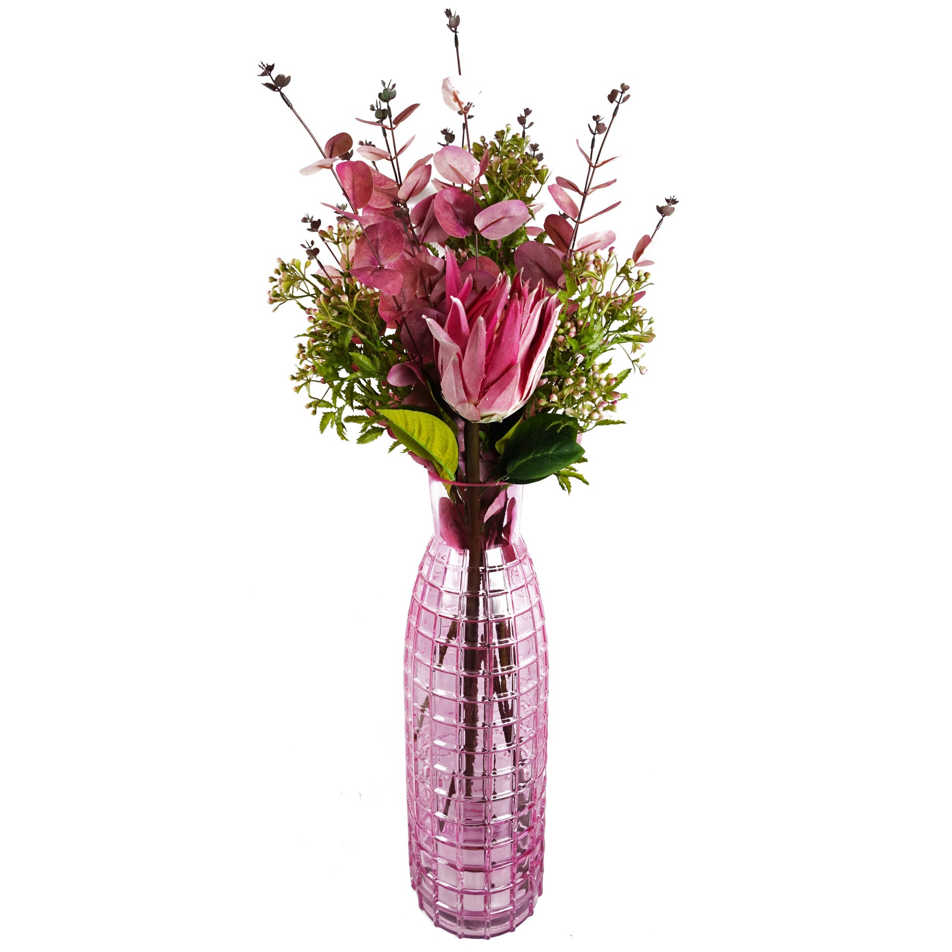 65cm Protea Sugarbush Flower Stem - Pink