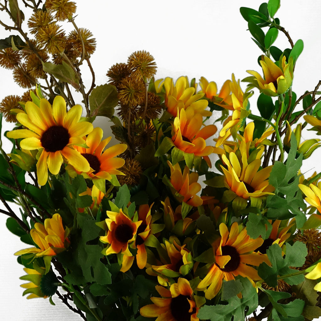 Pack of 6 x 85cm Craspedia Stem Yellow Artificial
