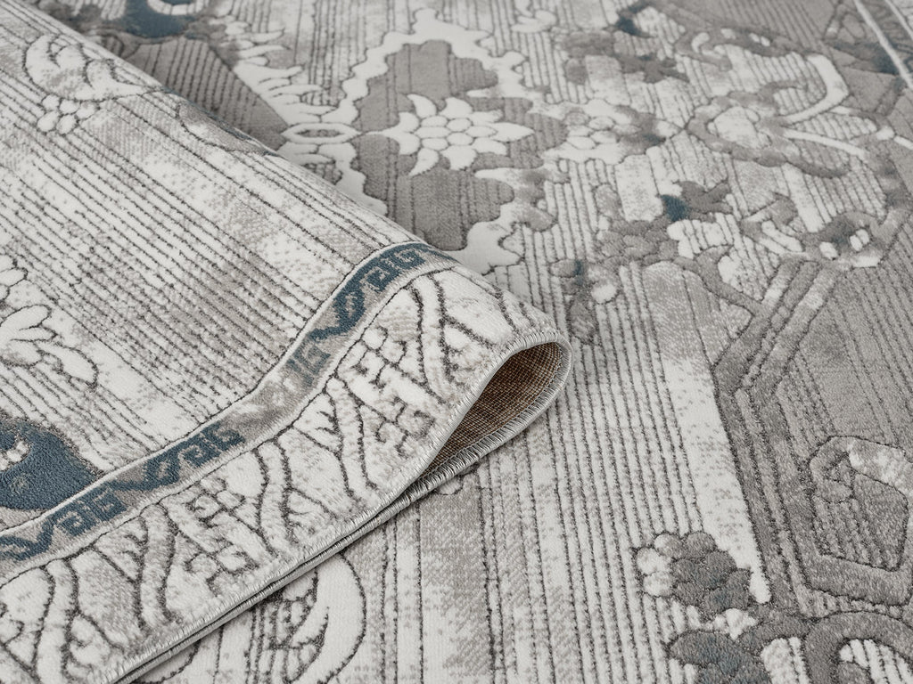 Petra Ajanta Grey/Blue Rug