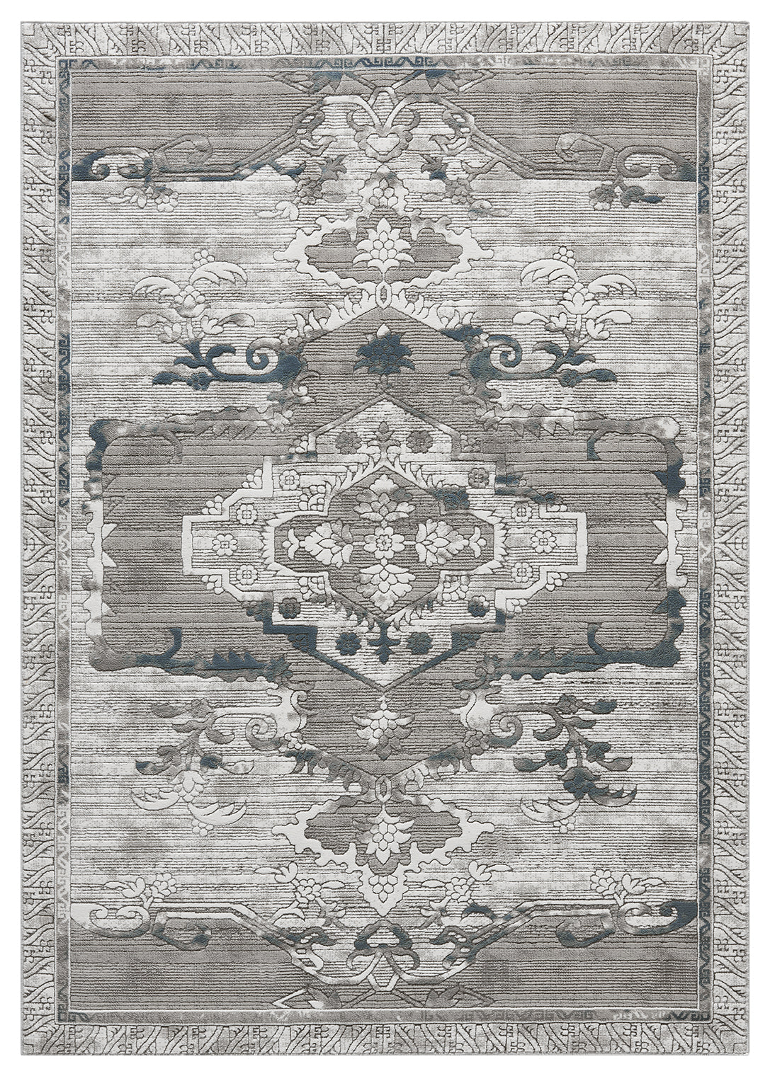 Petra Ajanta Grey/Blue Rug