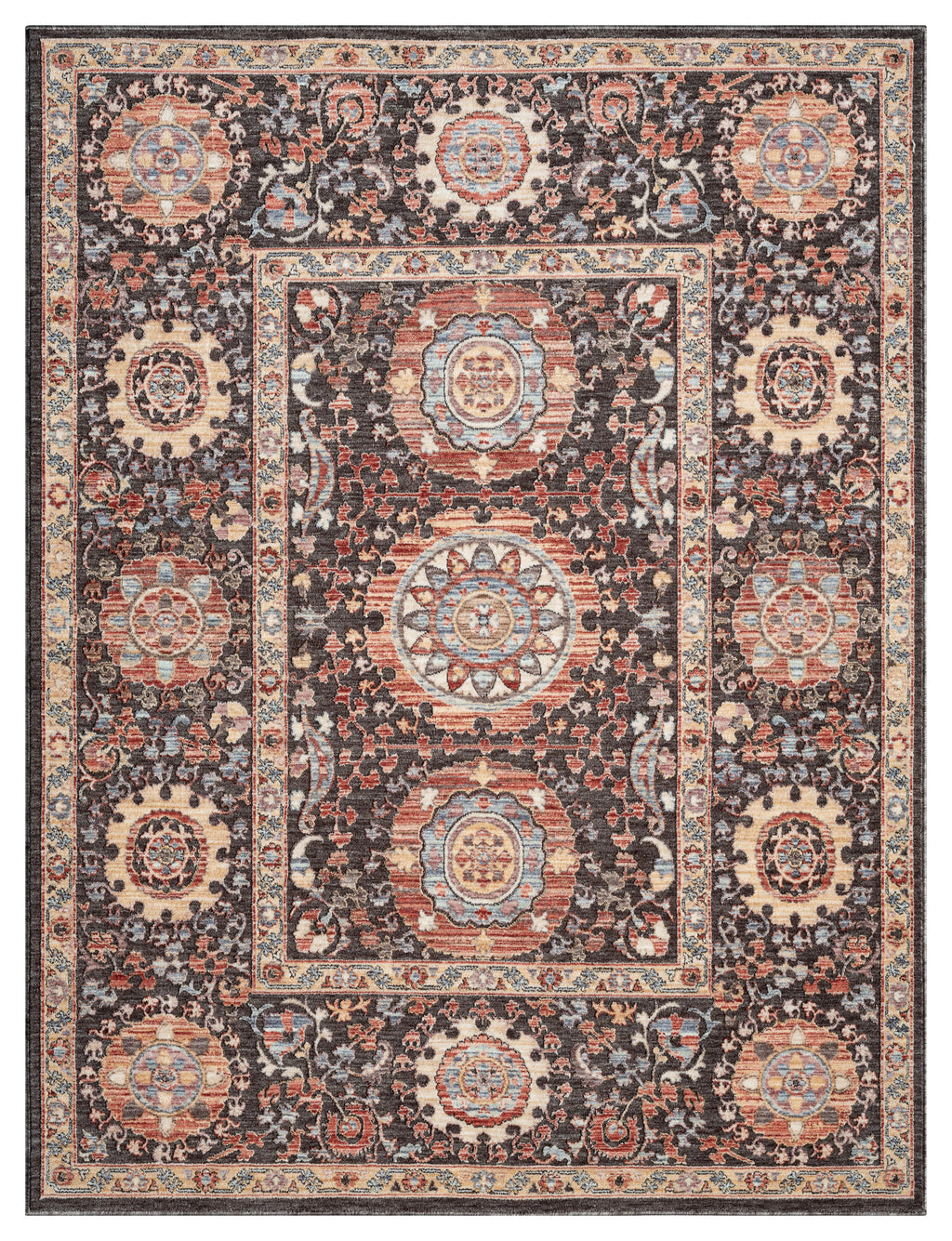 Alia 893Gl Anthra/Rose Rug