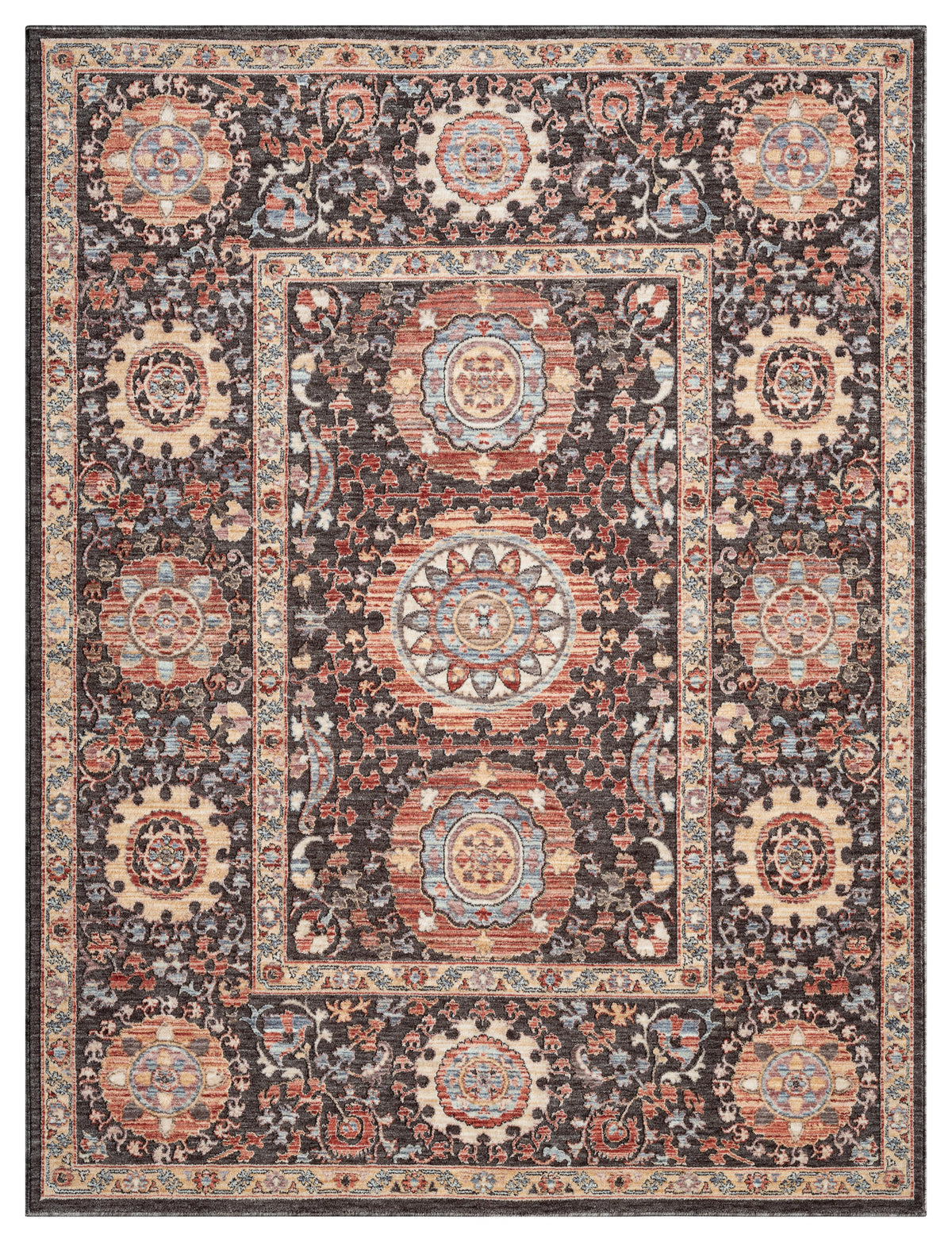 Alia 893Gl Anthra/Rose Rug