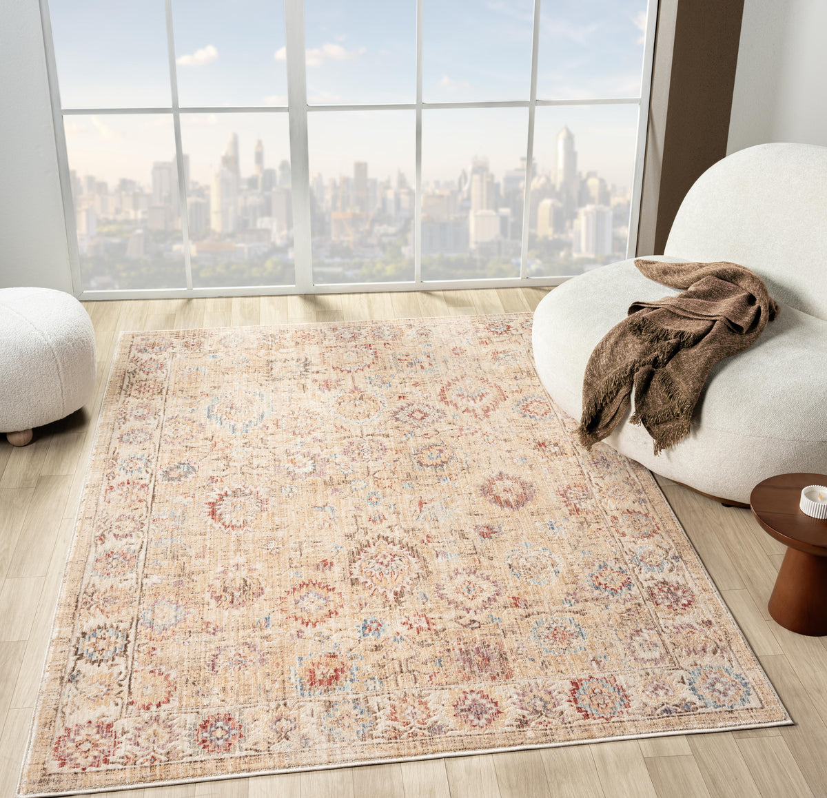 Alia 513A2 Beige/Cream Rug - image 2