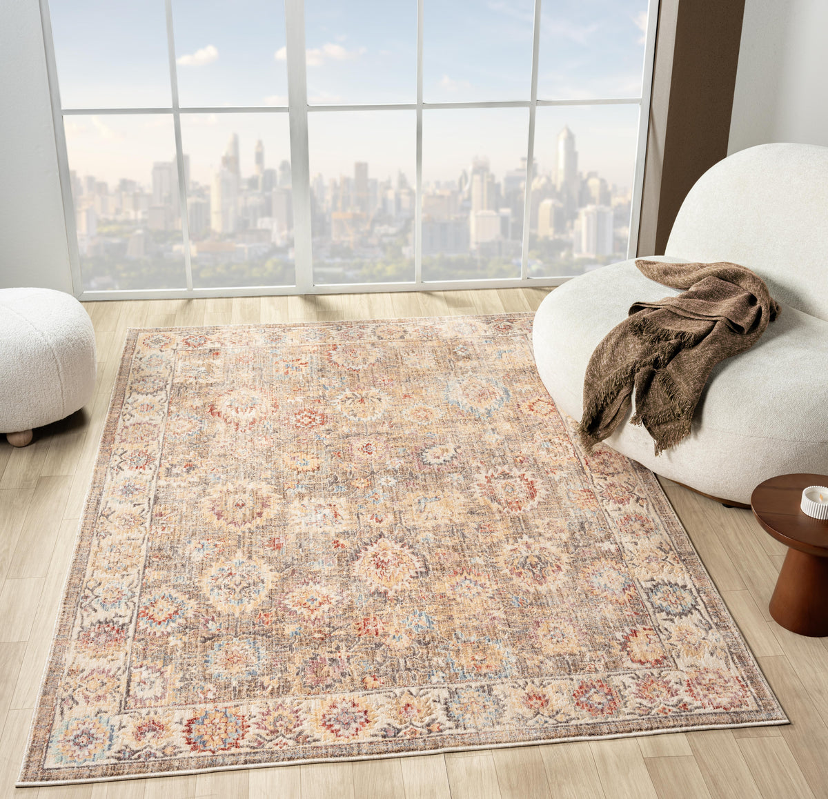 Alia 513Ae Beige/L.Blue Rug - image 2