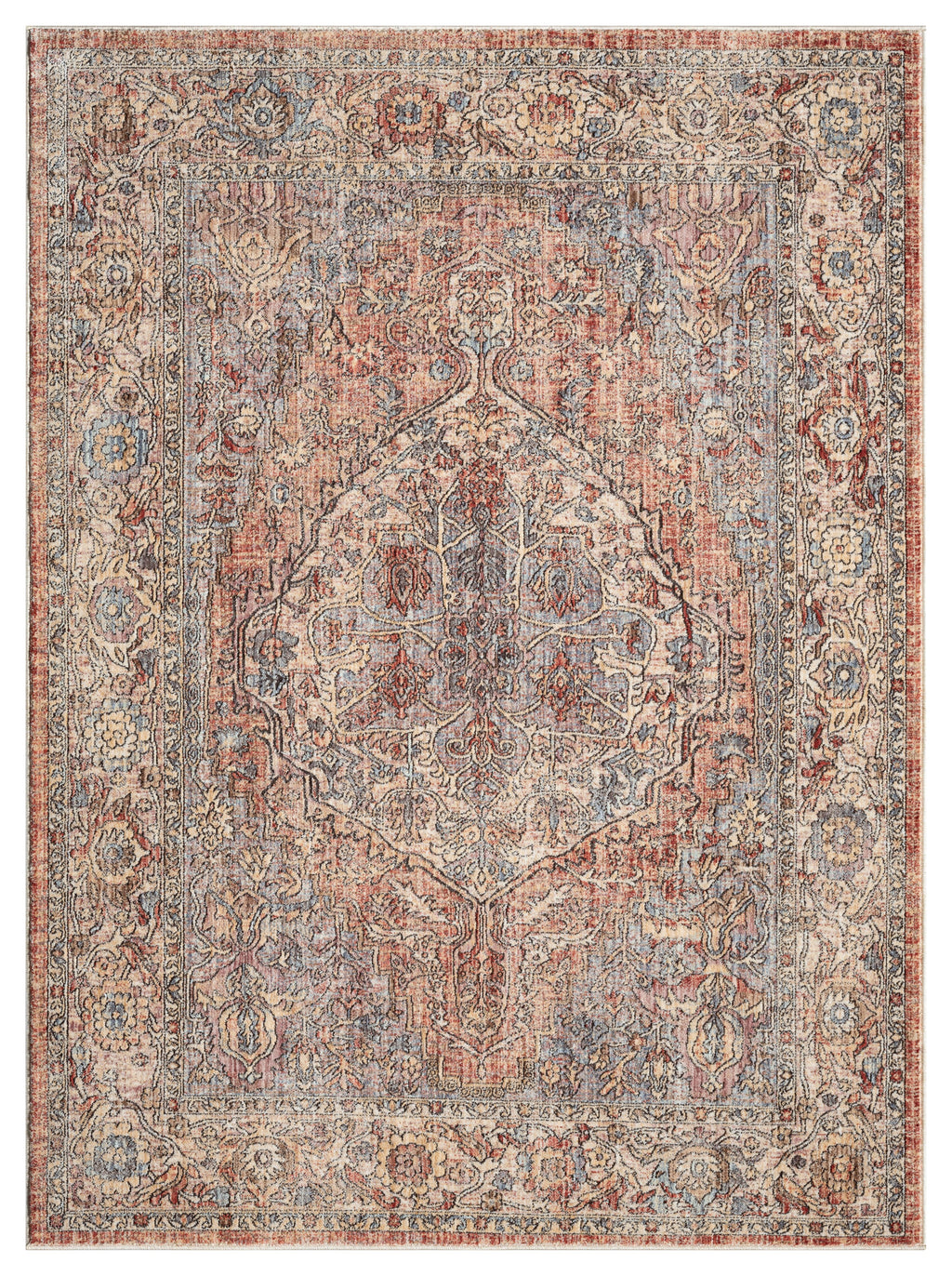 Alia 524Ar Grey/Rose Rug