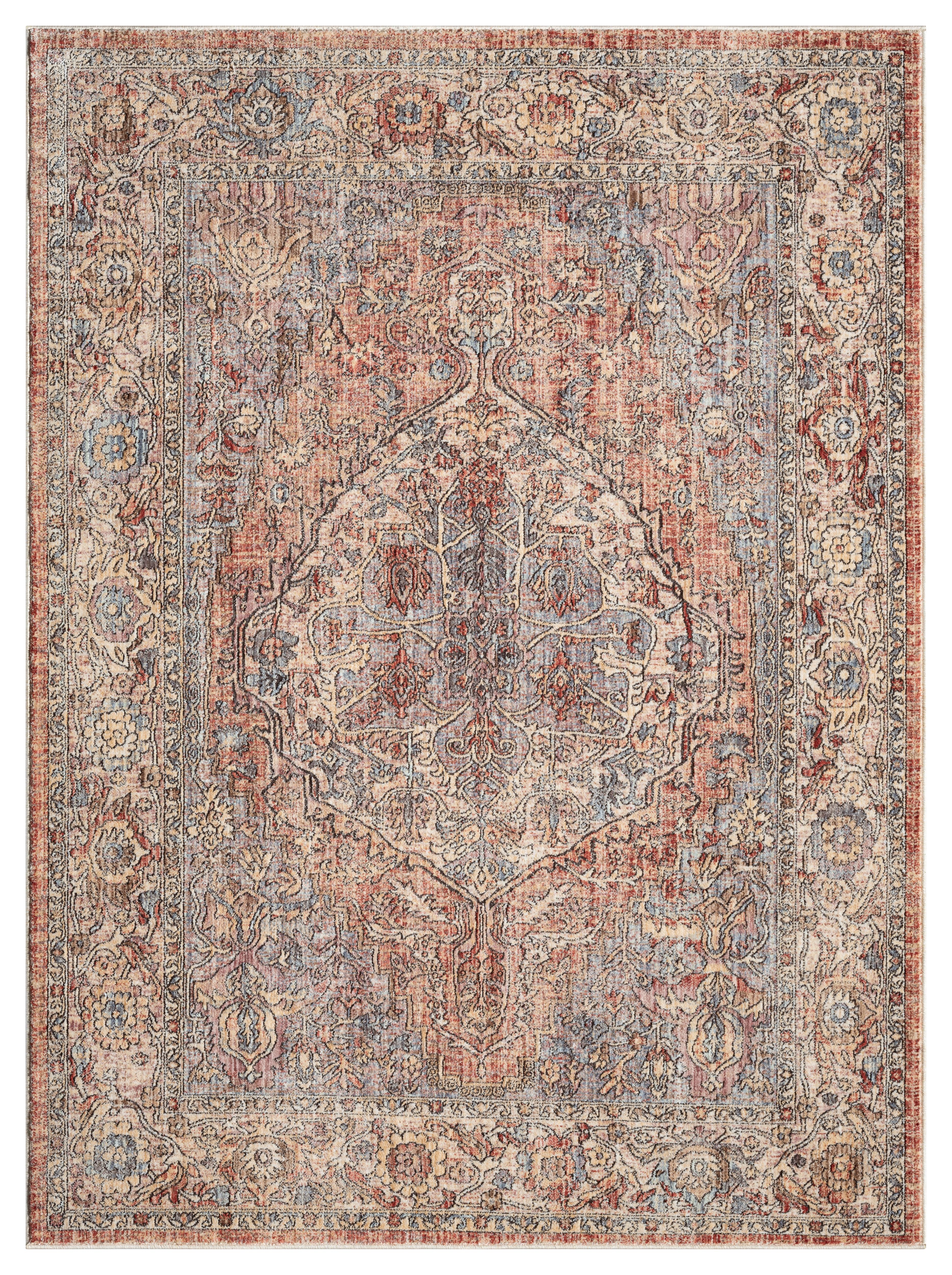 Alia 524Ar Grey/Rose Rug