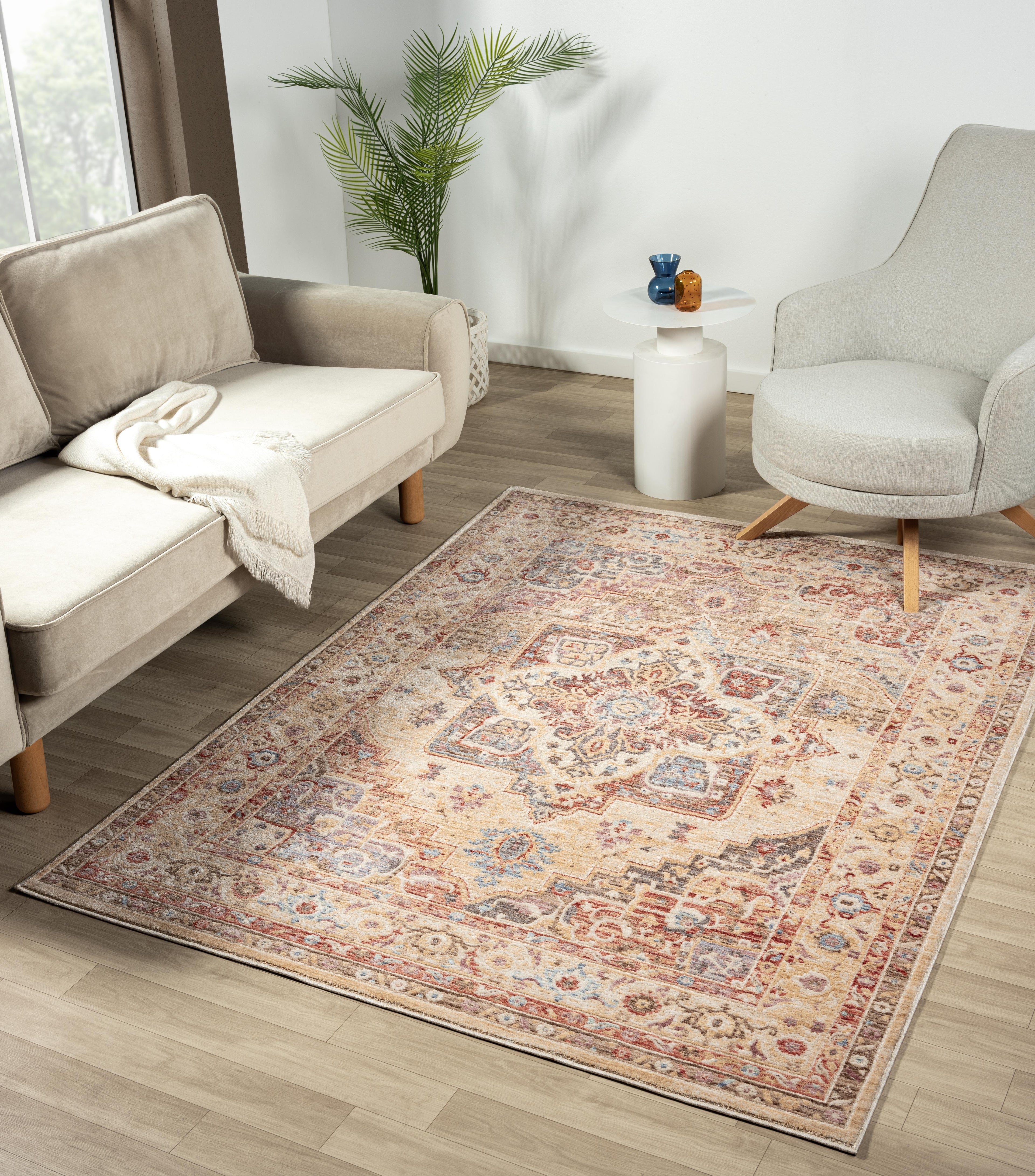 Alia 842Gc Beige/Rose Rug