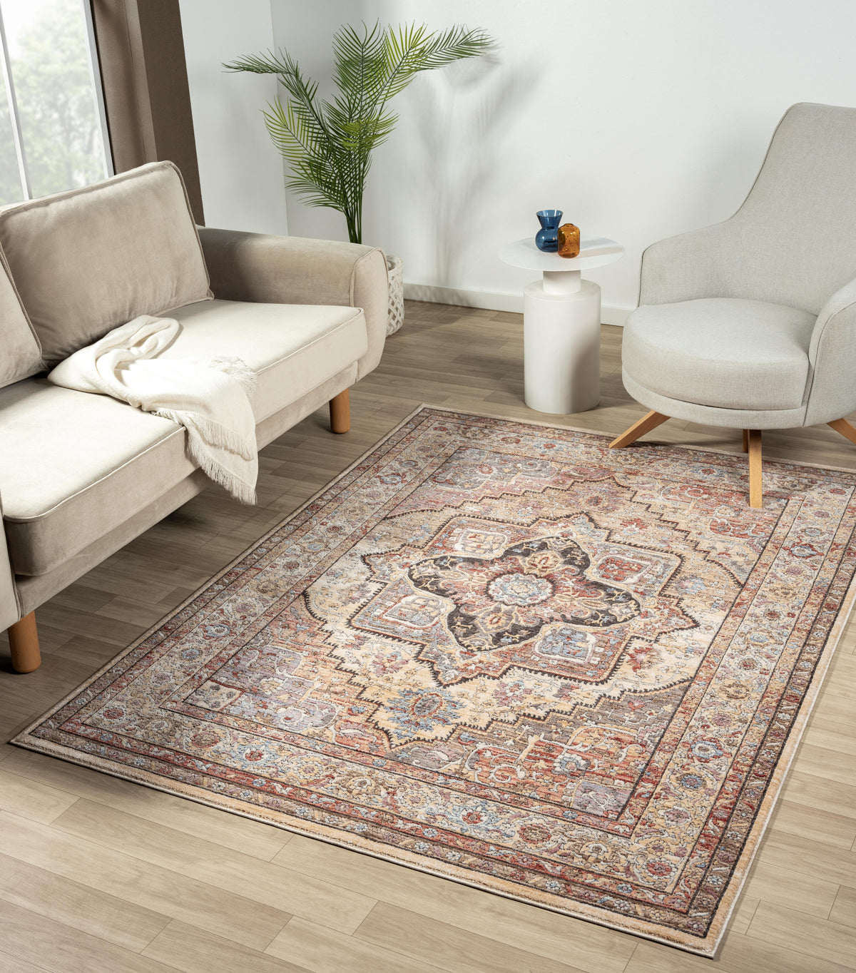 Alia 842Gl Anthra/Rose Rug