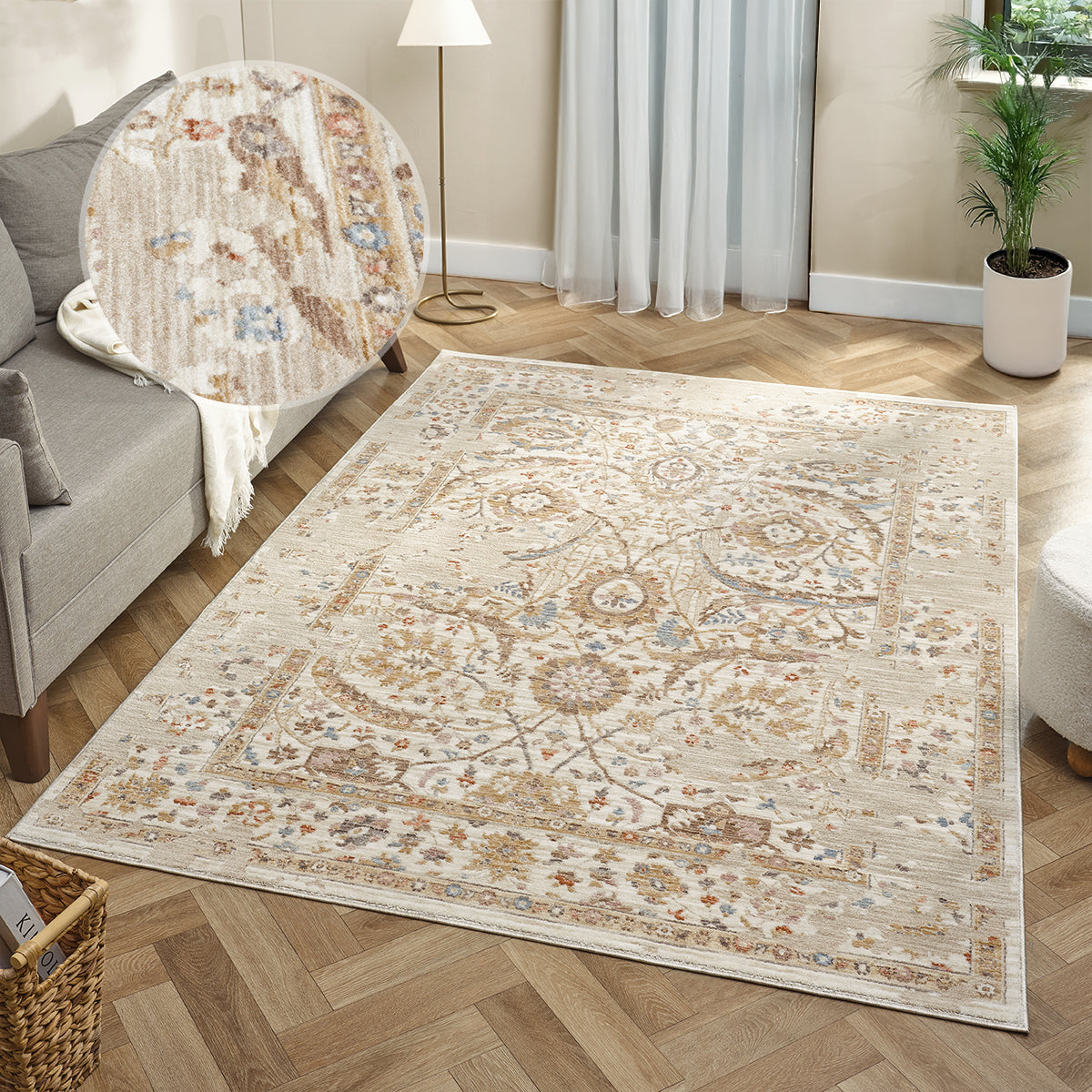 Alia Parisa Cream Rug