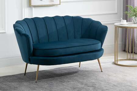 2 Seater Sofa Blue