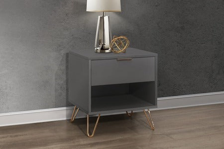 1 Drawer Bedside Charcoal