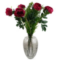 80cm Bubble Vase Artificial Peony Flowers