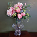 60cm Chrysanthemum Mix Glass Bubble Vase