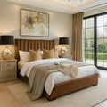Alysia Silver Strip Bed