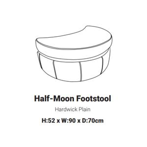 Half Moon Footstool