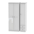 Tall Triple Plain + Drawer Robe