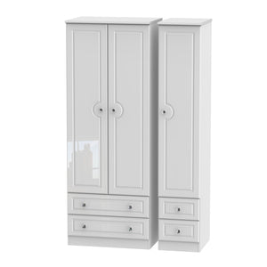 Tall Triple 2 Drawer + Drawer Robe