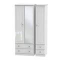 Tall Triple 2 Drawer Mirror + Drawer Robe