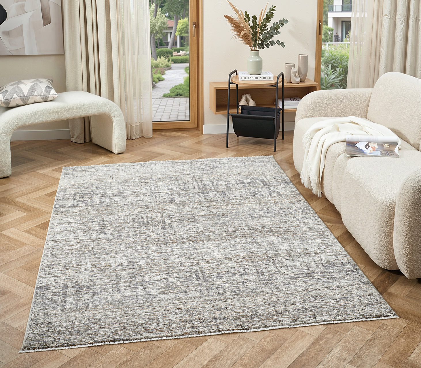 Baltimore Rosedale Grey Rug