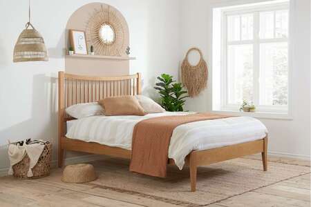 Double Bed Oak