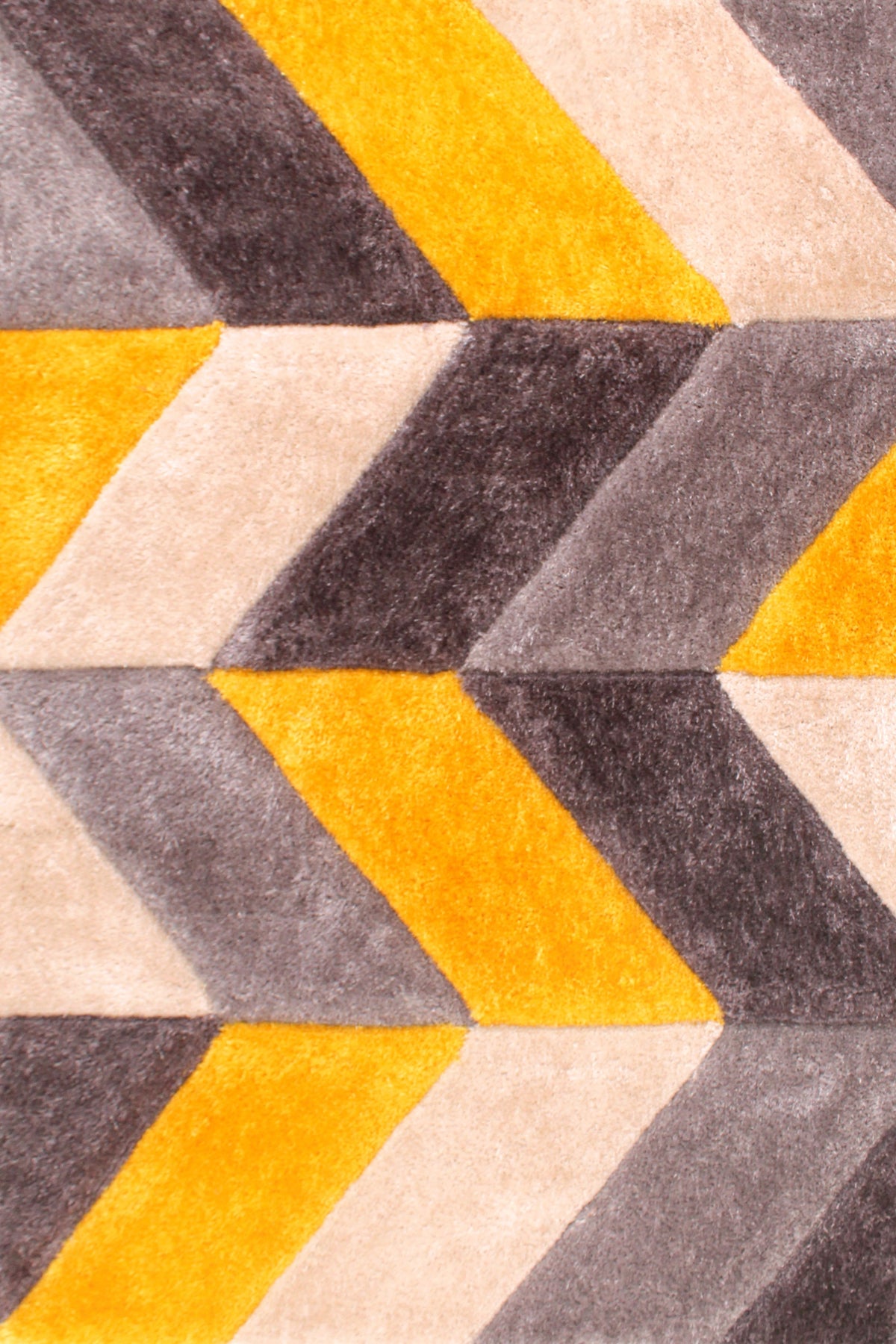 3D Carved Blazon Ochre Rug