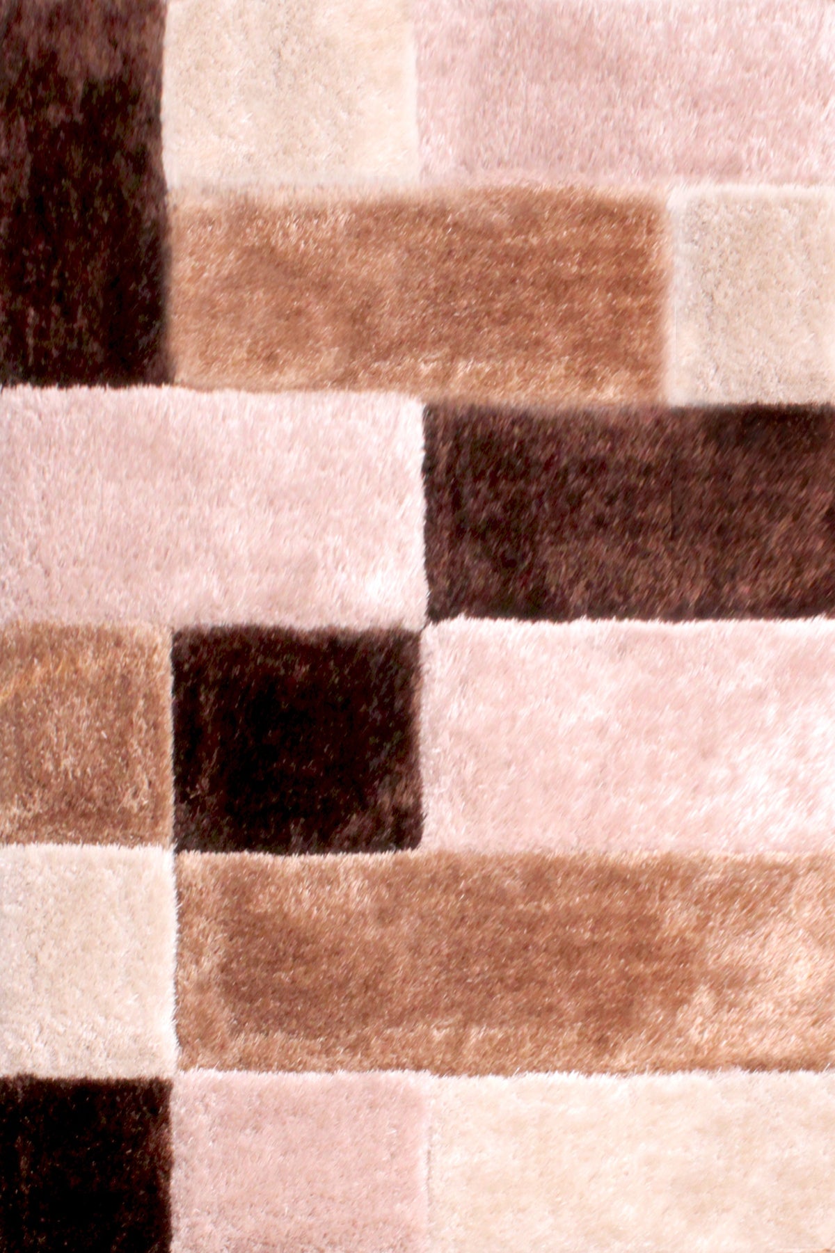 3D Carved Blocks Natural Rug