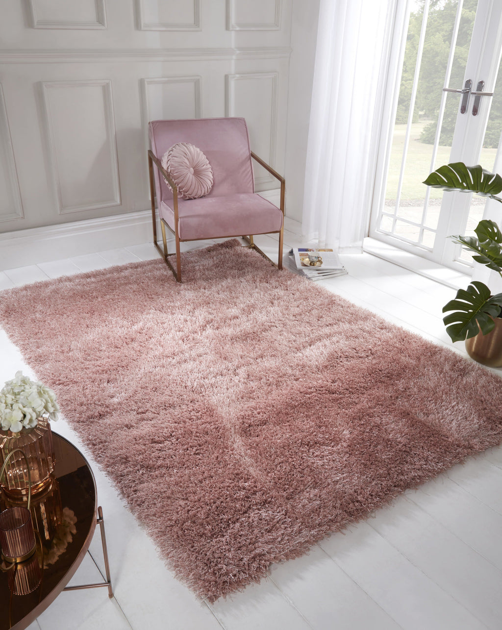 Boston Plain Blush Rug