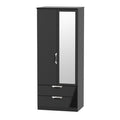 2ft6in 2 Drawer Mirror Robe