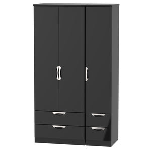 Tall Triple 2 Drawer + Drawer Robe