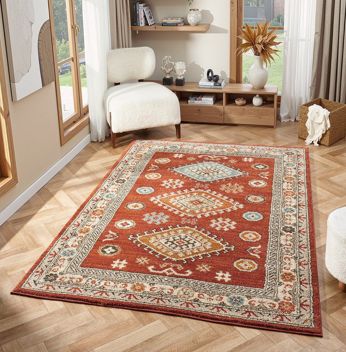 Cashmere 5567 Red Rug
